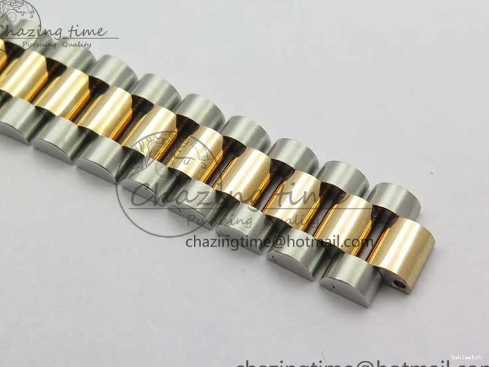 RG SS President Stick Markers NH05A Best GSF 178274 SEIKO 31mm Datejust Edition on Bracelet Dial SS RG Silver 1123